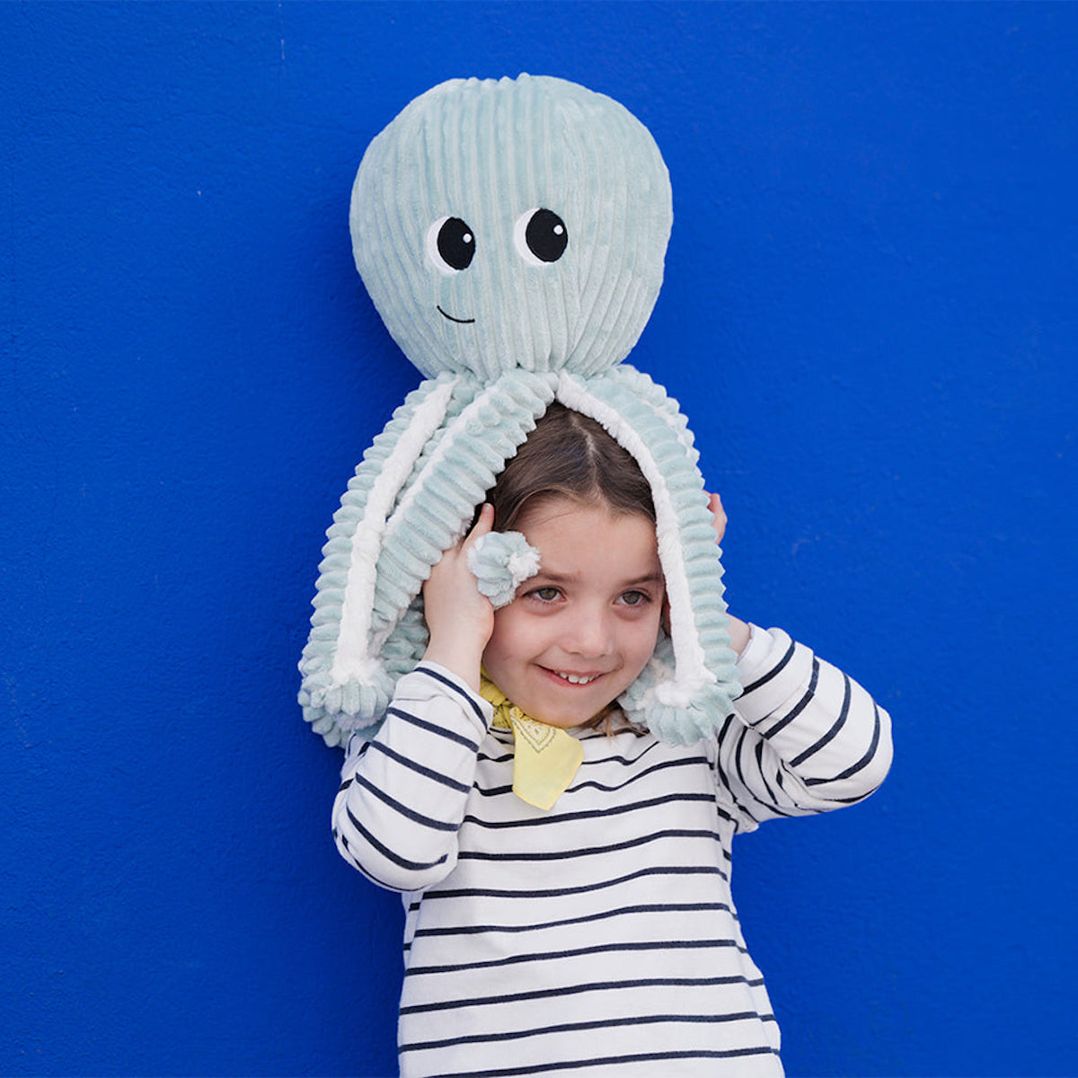 Les Deglingos Les Ptipotos, Filou the Octopus Mum & Baby, Blue