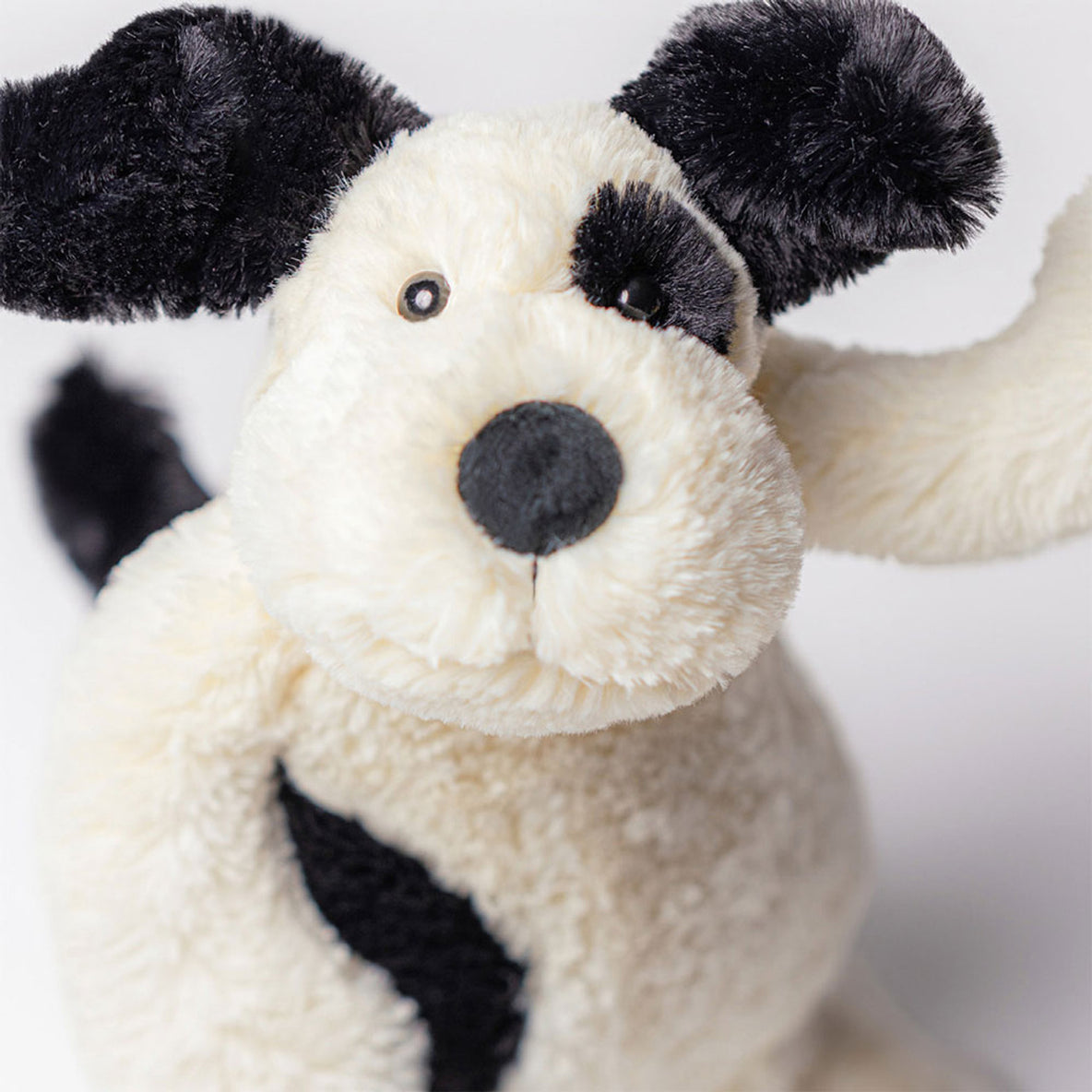Bashful Black & Cream Puppy Medium Plush
