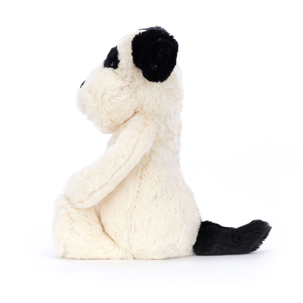 Bashful Black & Cream Puppy Medium Plush