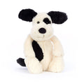 Bashful Black & Cream Puppy Medium Plush