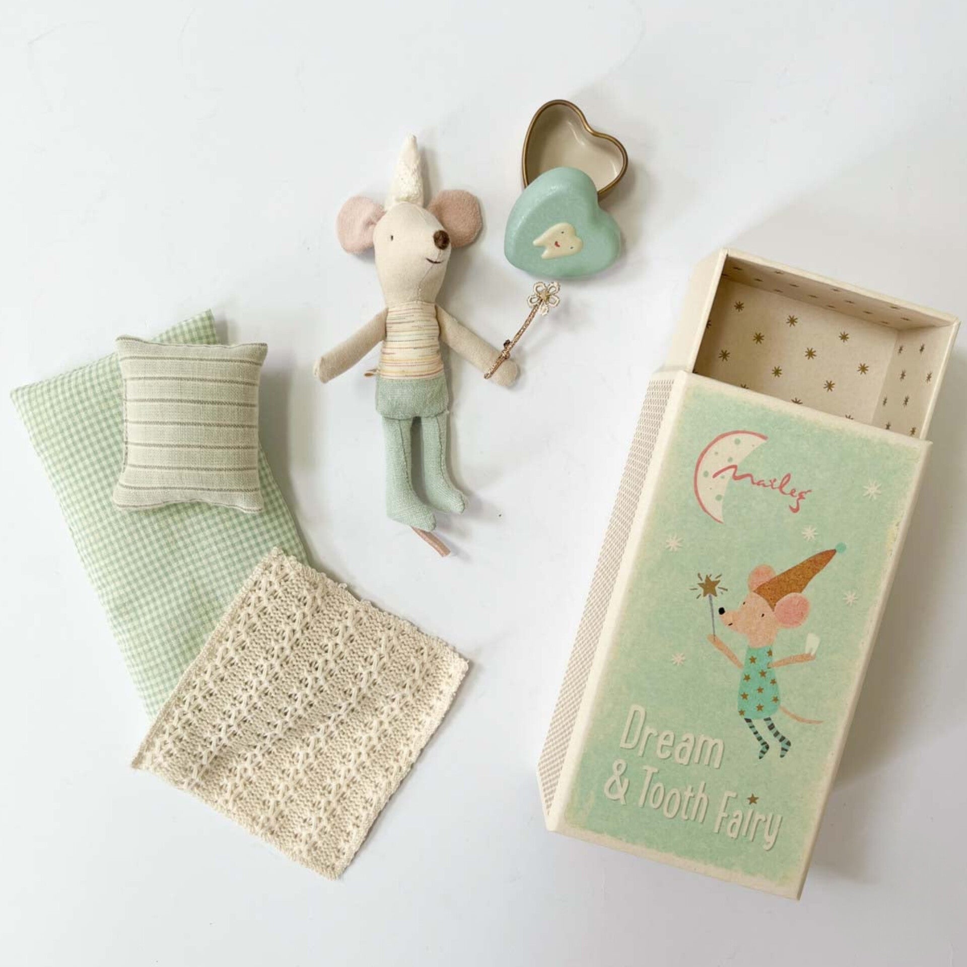 Maileg Tooth Fairy LITTLE Brother Mouse in Box