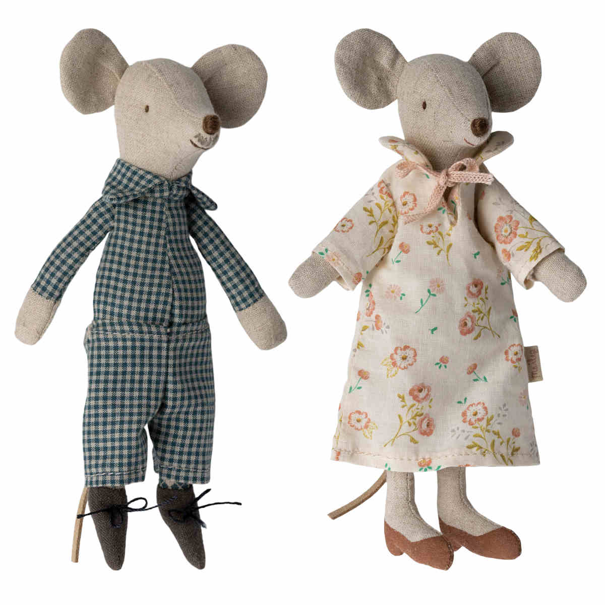Maileg Grandma and Grandpa Mice in Cigar Box, New