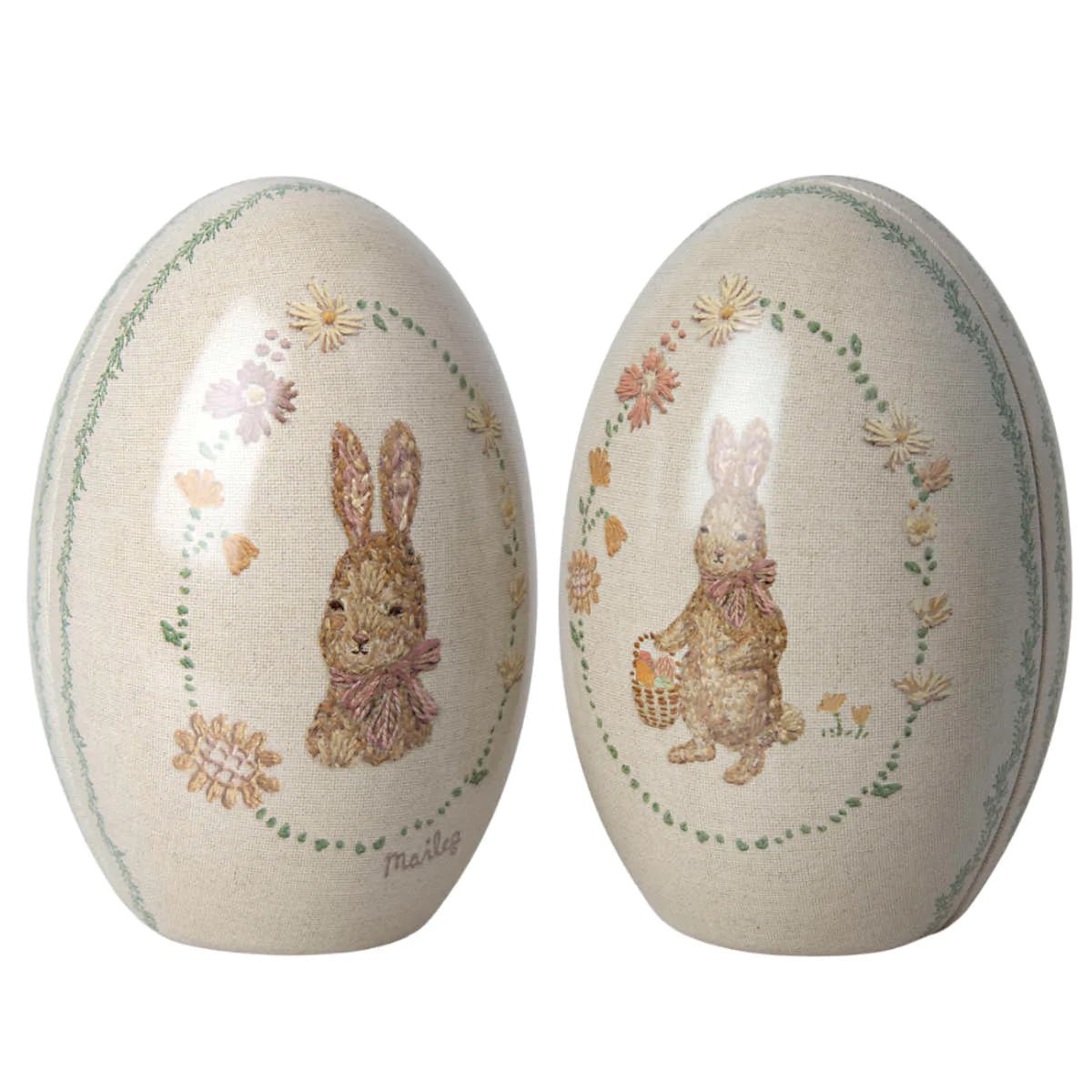 Maileg Metal Nesting Easter Eggs, Rose