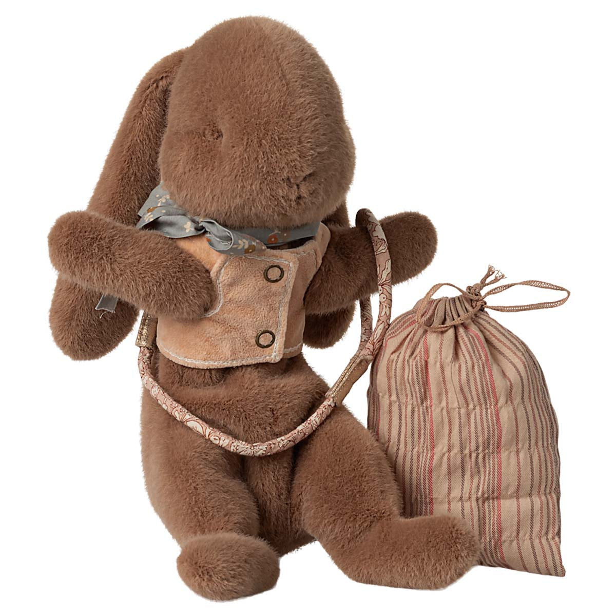 Maileg Sleeping Plush Bunny Harness & Leash